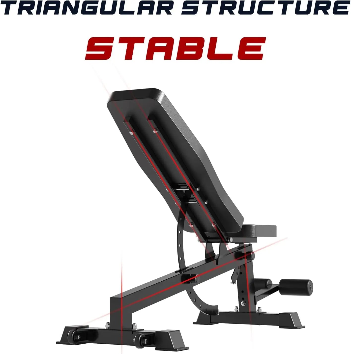 Weight Bench Adjustable Dumbbell Bench Multifunction Fitness Fly Bench Home Gym Training Equipment