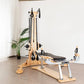 Wooden Pilates Reformer with Tower Gym Equipment for Yoga Studio Home Core Training Fitness Machine