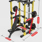 Multifunctional Power Rack with Lat Pulldown - Commercial Grade Home Gym Squat Cage for Weightlifting, Bench Press & Strength Tr