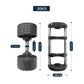 Adjustable Dumbbell Pair 2kg(5lb) or 4kg(9lb) Increase Max 50kg(110lb) Home Gym Weight Set