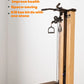 Wall Mounted Cable Pulley Machine with Pull Up Bar, Lat Pulldown Bench, Home Gym Strength Training Equipment