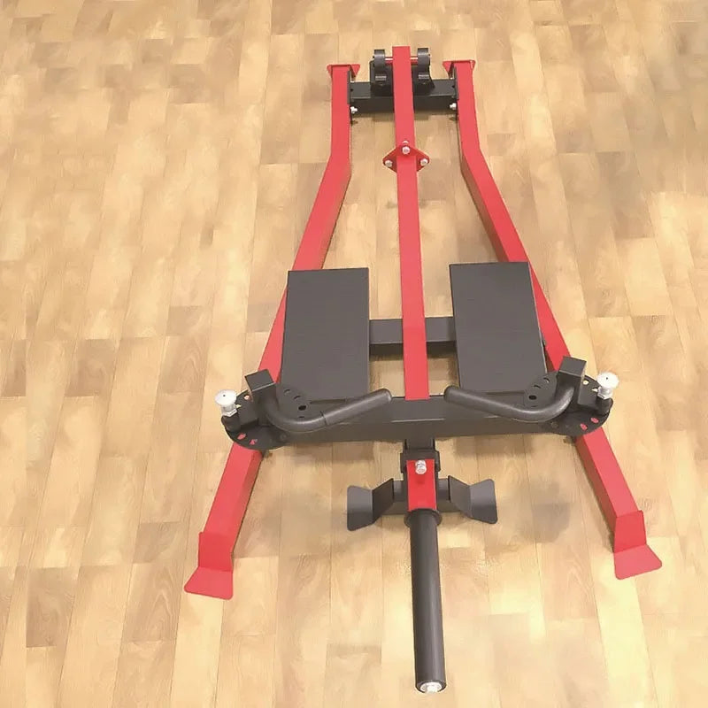 T-Bar Row Platform Landmine Attachment, Single Station Low & High Push Pull Trainer, Home Gym Full-Body Strength Training Equipm