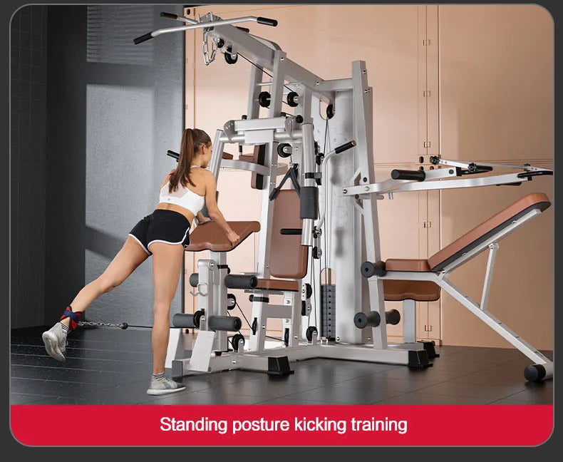 Multi Function Home Gym Equipment, Multi Purpose Strength Training Station for Full Muscle Training, Home & Small Gym Use