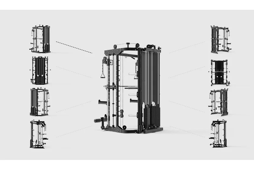 Multifunctional Smith Machine Cable Crossover Trainer Commercial All-in-One Gym Equipment Full Body Strength Training Fitness Ma