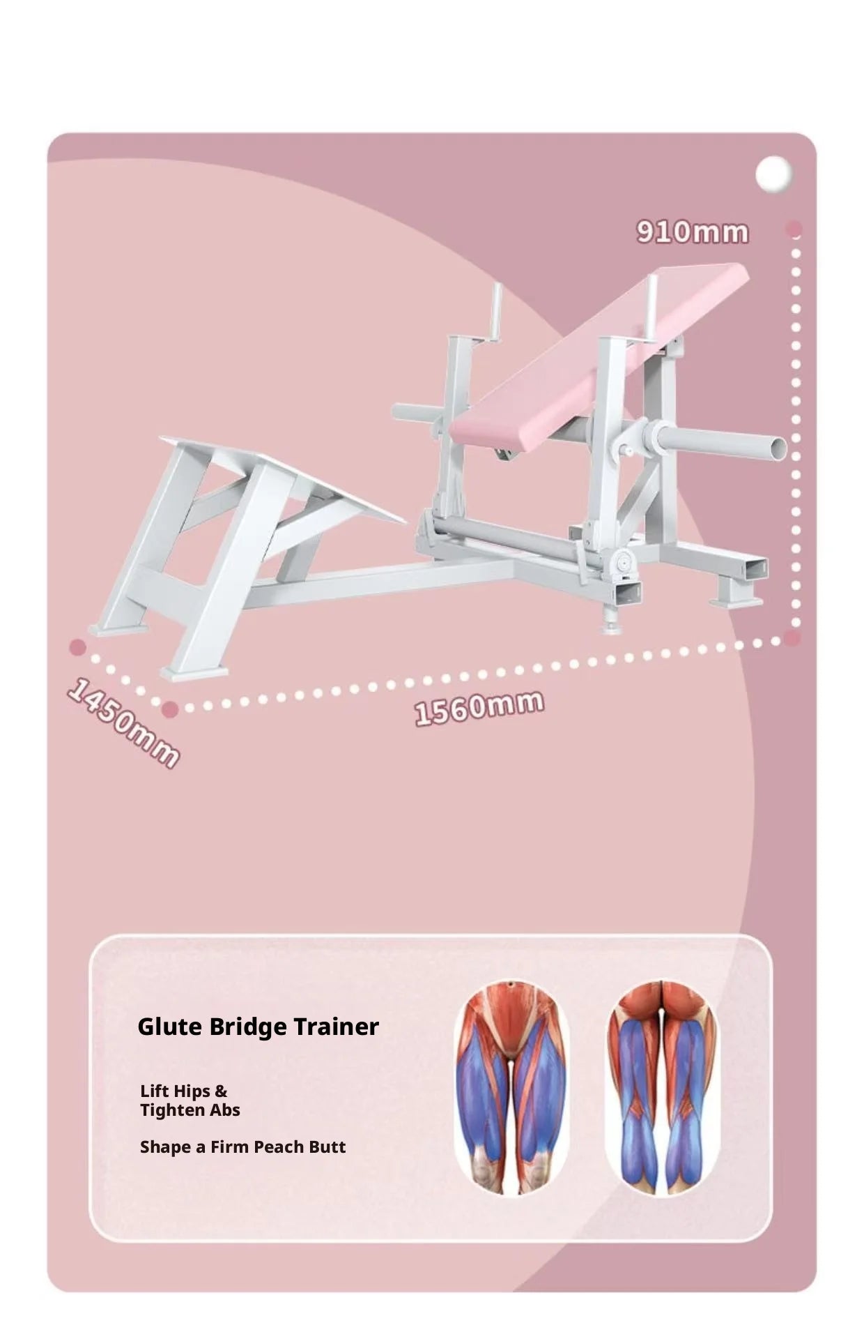 Women Body Shaping Gym Equipment Combo | Hack Squat, Hip Thrust, Leg Abductor Adductor, Lat Pulldown Trainer