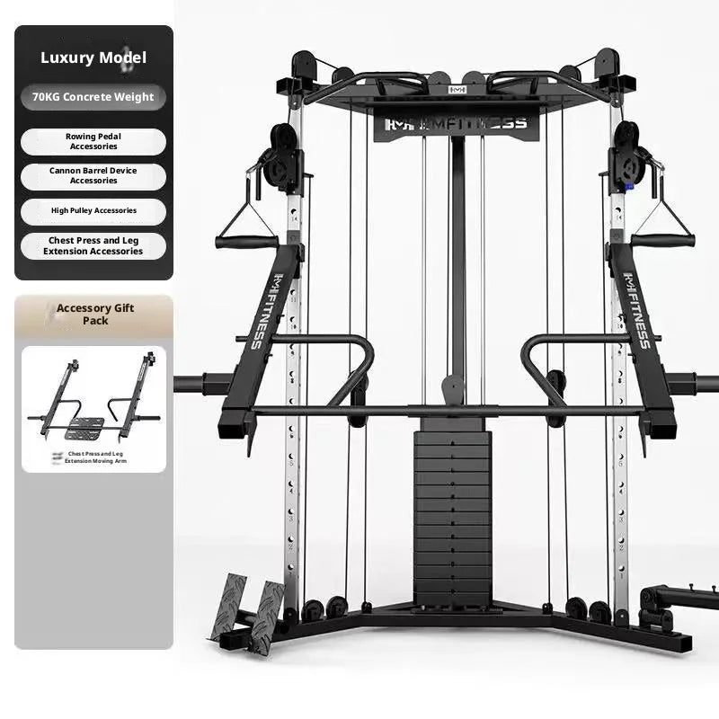 FTS Glide Dual Cable Functional Trainer Cable Crossover Pulley Machine Fitness Body Building Home Gym Training Equipment