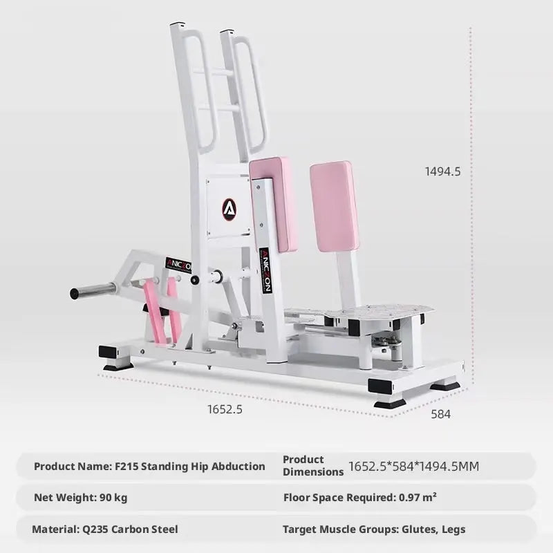 Women Body Shaping Gym Equipment Combo | Hack Squat, Hip Thrust, Leg Abductor Adductor, Lat Pulldown Trainer
