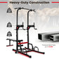 All-in-One Home Gym Power Tower with Weight Bench, Dip Bars & Pull Up Bar for Push-ups, Dips, Pull-ups, Leg Raises