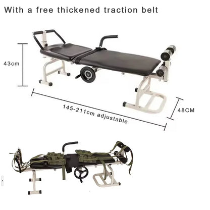 Medical Multifunctional Portable Cervical Lumbar Traction Bed Spine Back Stretch Therapy Massage Bed Home Use