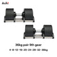 Adjustable Dumbbell Pair 2kg(5lb) or 4kg(9lb) Increase Max 50kg(110lb) Home Gym Weight Set