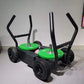 Heavy Duty Fitness Tank Sled with Storage Basket Weight Plate Loaded Push Cart for Gym, Home, Outdoor Power & Endurance Training