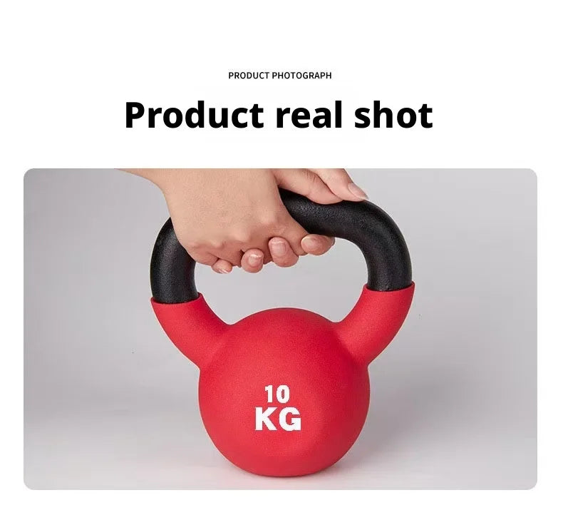 Adjustable Neoprene Kettlebell Competition Grade Coated Gym Home Fitness Weight Lifting Strength Training Equipment Men Women