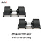 Adjustable Dumbbell Pair 2kg(5lb) or 4kg(9lb) Increase Max 50kg(110lb) Home Gym Weight Set