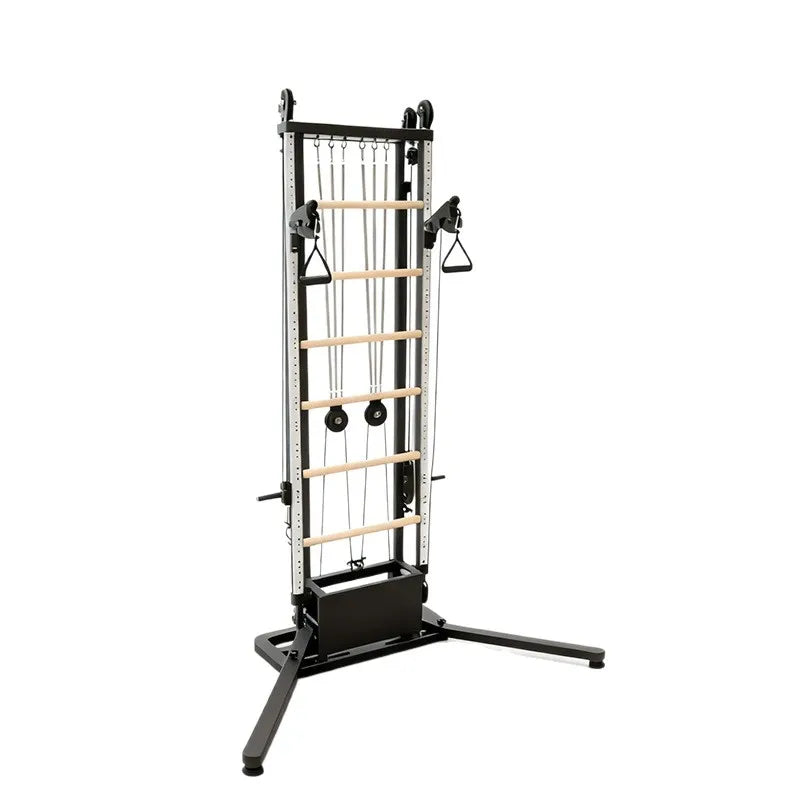Pilates Wall Unit Tower with Resistance Springs, Ladder Barrel Trainer, Home Gym Fitness Equipment for Yoga Studio