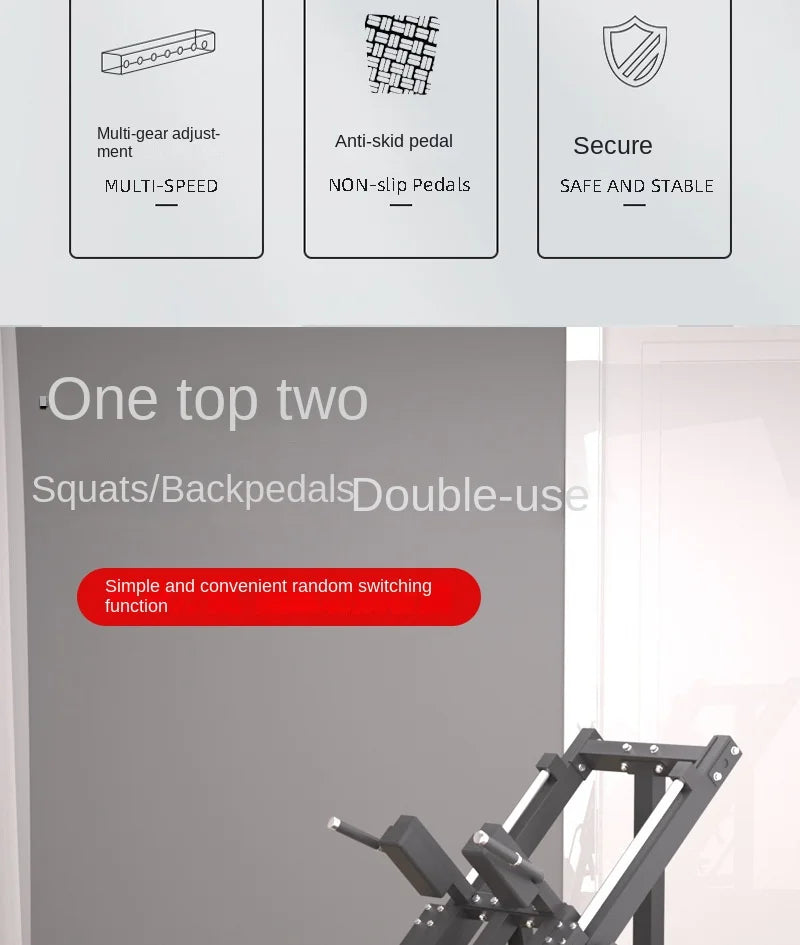 Commercial Leg Press & Hack Squat Machine Heavy Duty Leg Training Equipment for Gym and Home Use