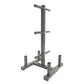 Weight Plate & Barbell Storage Rack, Multi-Function Gym Organizer Stand with Bar Holders and Plate Pegs, Heavy Duty Stee