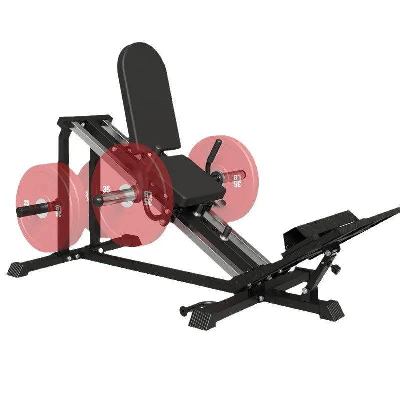 Leg Press Machine for Home Gym, Seated Calf Raise and Hack Squat Equipment, Lower Body Strength Trainer