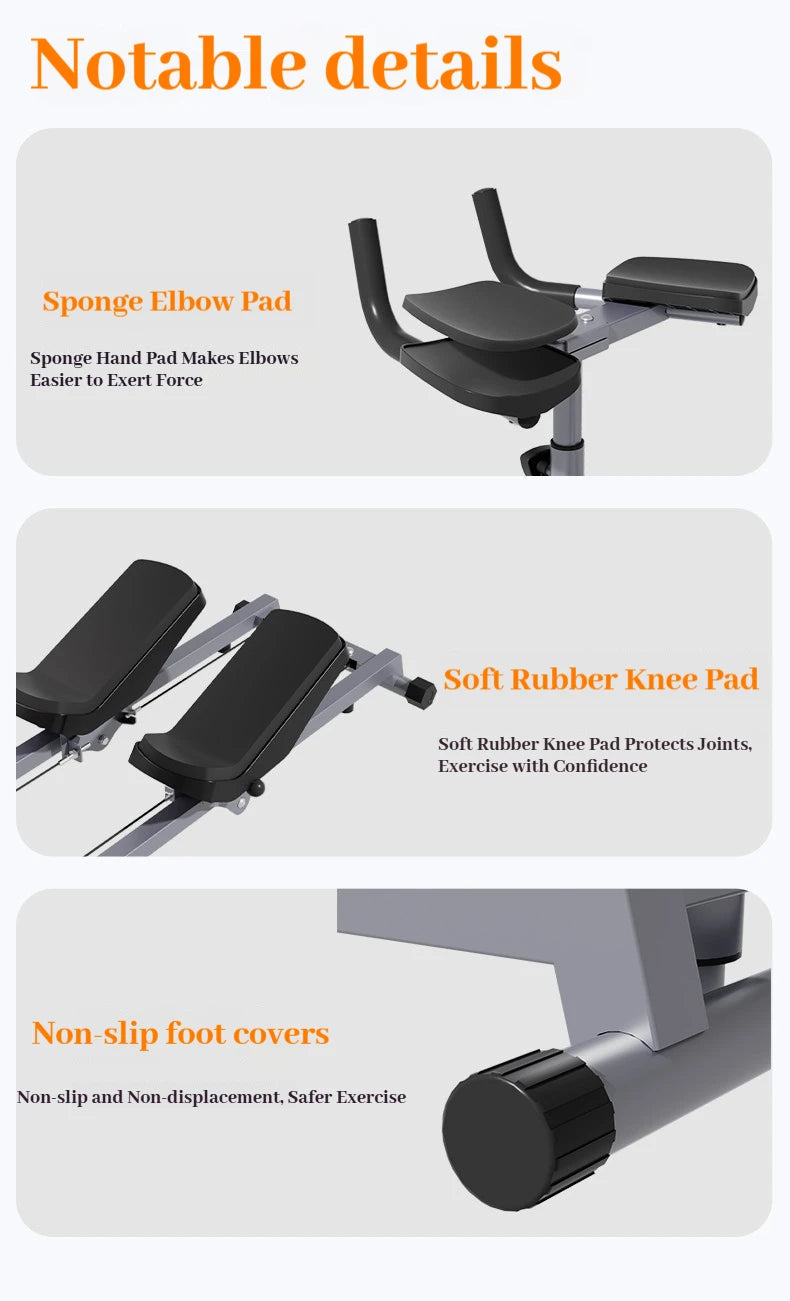 Home Fitness Crawler Exercise Machine Core Trainer Abdominal Workout Equipment Full Body Cardio Glider for Weight Loss