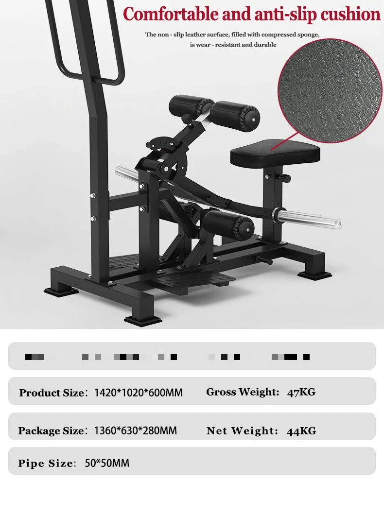 Commercial Grade Seated Leg Curl Machine, Adjustable Leg Extension & Hamstring Trainer for Home Gym Strength Training