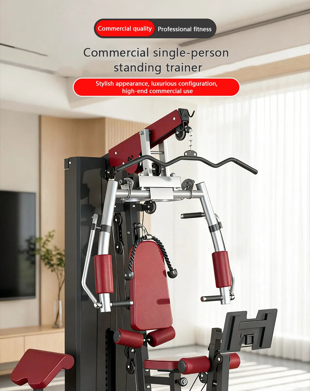 Multi-Function Home Gym Station - Full Body Strength Training Equipment