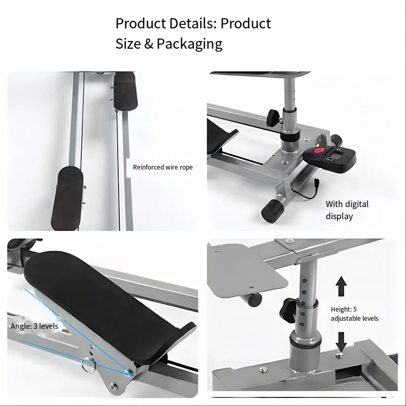 Home Fitness Crawler Exercise Machine Core Trainer Abdominal Workout Equipment Full Body Cardio Glider for Weight Loss