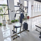 Multi-Function Home Gym Station, Single Station Full Body Workout Machine with Weight Stack, Strength Training Equipment for Che