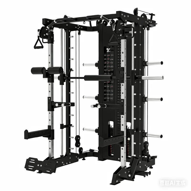 Multifunctional Smith Machine Cable Crossover Trainer Commercial All-in-One Gym Equipment Full Body Strength Training Fitness Ma