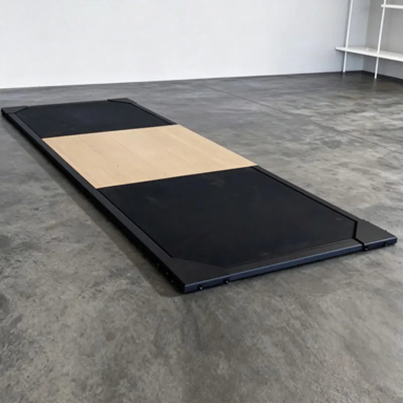 Weightlifting Platform with Shock Absorbing Rubber Pads, Deadlift Squat Training Floor Mat, Home Gym Equipment