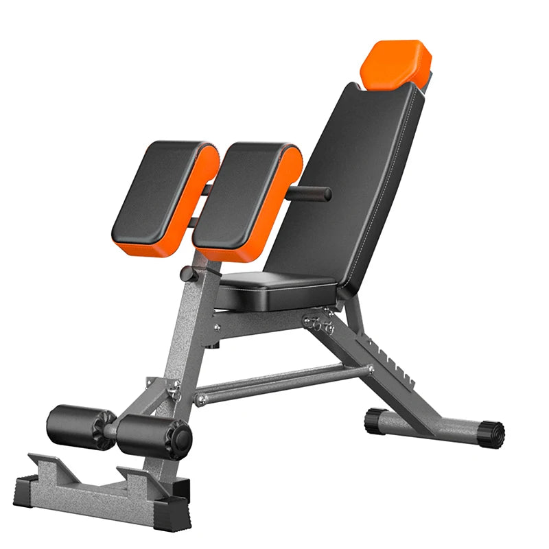 Adjustable Roman Chair Hyperextension Bench Back Extension Abdominal Core Trainer Home Gym Fitness Equipment