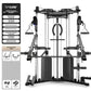 FTS Glide Dual Cable Functional Trainer Cable Crossover Pulley Machine Fitness Body Building Home Gym Training Equipment