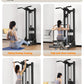 Compact Home Gym Cable Machine with Weight Stack Pull Up Bar Foldable Chest Fly Arm Lat Pulldown Strength Training Equipment