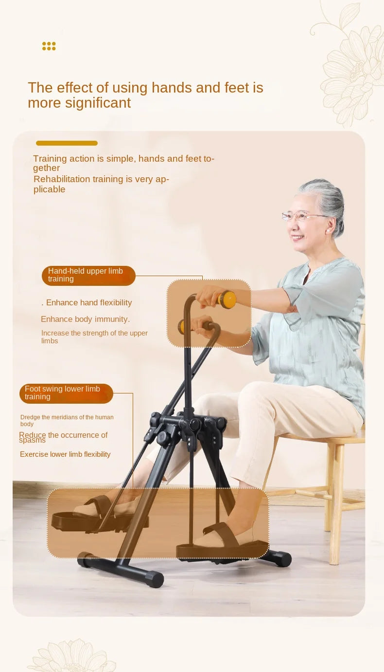 Adjustable Arm & Leg Rehabilitation Trainer, Home Fitness Exercise Machine for Elderly, Upper and Lower Limb Physiotherapy Worko