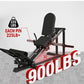 Leg Press Machine for Home Gym, Seated Calf Raise and Hack Squat Equipment, Lower Body Strength Trainer