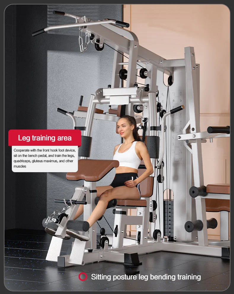 Multi Function Home Gym Equipment, Multi Purpose Strength Training Station for Full Muscle Training, Home & Small Gym Use