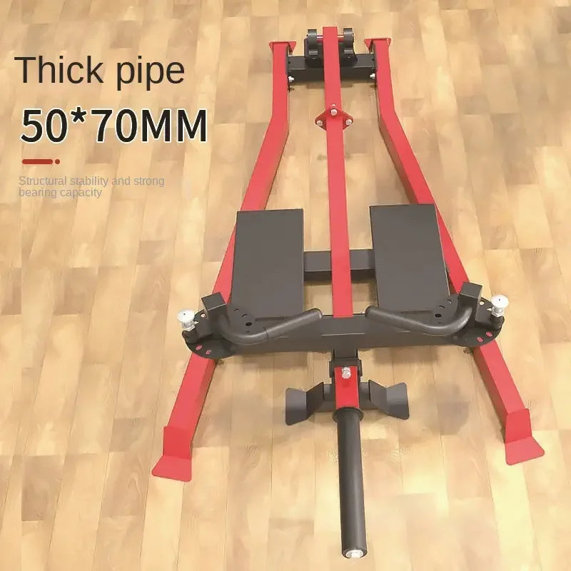 T-Bar Row Platform Landmine Attachment, Single Station Low & High Push Pull Trainer, Home Gym Full-Body Strength Training Equipm