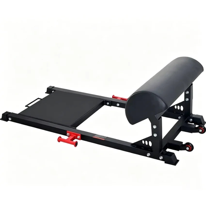 Home Gym Hip Thrust Trainer, Portable Glute Ham Developer with Footplate, Space-Saving Booty Builder Machine for Butt & Leg Work