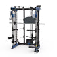 Multifunctional All-in-One Smith Machine Cable Crossover Trainer, Heavy Duty Full Body Strength Training Gym Equipment with Weig