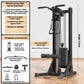 Compact Home Gym Cable Machine with Weight Stack Pull Up Bar Foldable Chest Fly Arm Lat Pulldown Strength Training Equipment