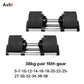 Adjustable Dumbbell Pair 2kg(5lb) or 4kg(9lb) Increase Max 50kg(110lb) Home Gym Weight Set