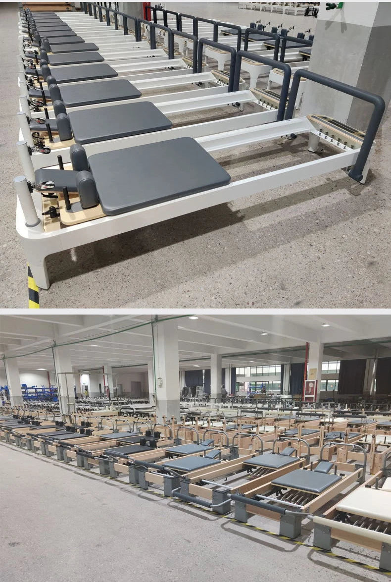Professional Pilates Reformer Machine Aluminum Alloy Full Track Core Bed for Yoga Studio Gym