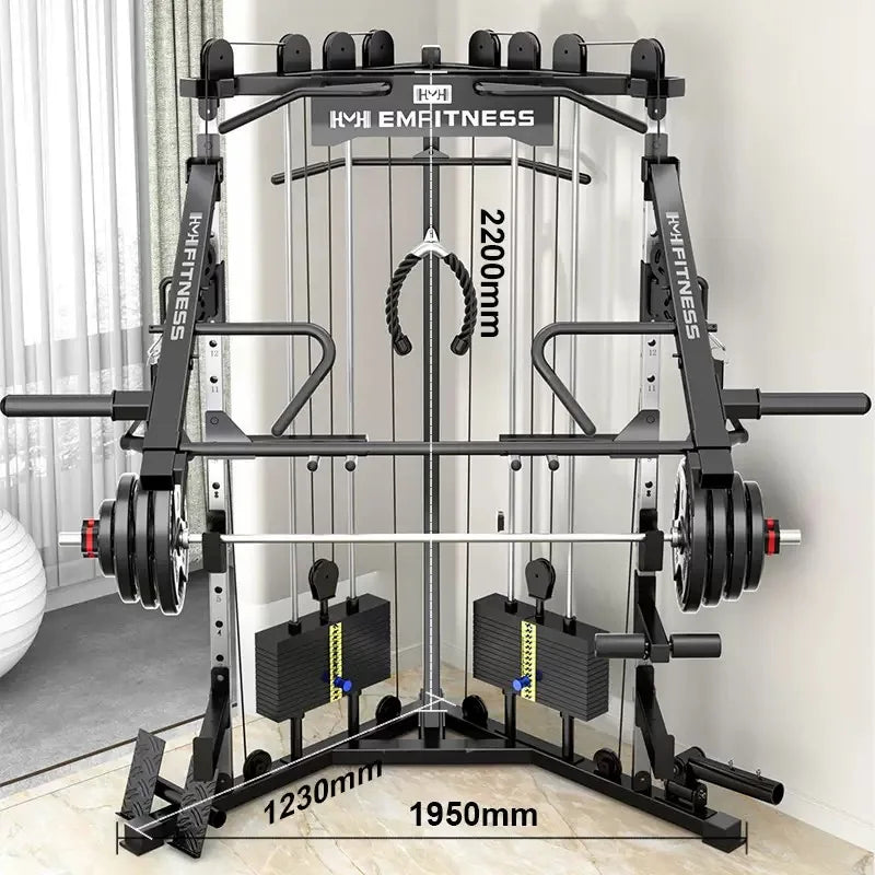 FTS Glide Dual Cable Functional Trainer Cable Crossover Pulley Machine Fitness Body Building Home Gym Training Equipment