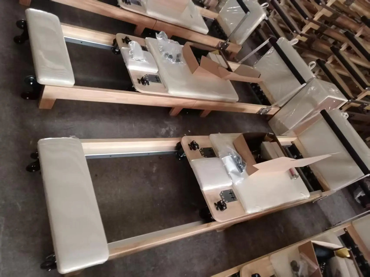 Foldable Pilates Reformer Bed Home Yoga Core Training Bed Large Body Shaping Fitness Equipment