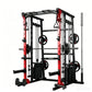 Multi-Function Smith Machine with Cable Crossover, All-in-One Home Gym Power Rack for Full Body Training