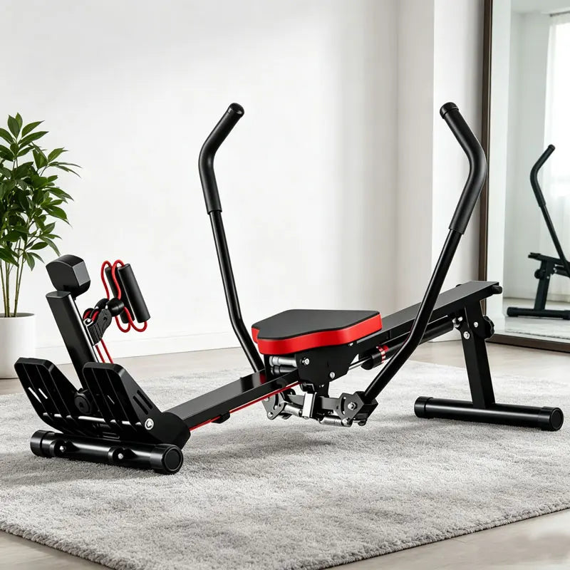 Hydraulic Rowing Machine Resistance Adjustable Rower for Home Gym Full Body Workout Fitness Exercise Equipment