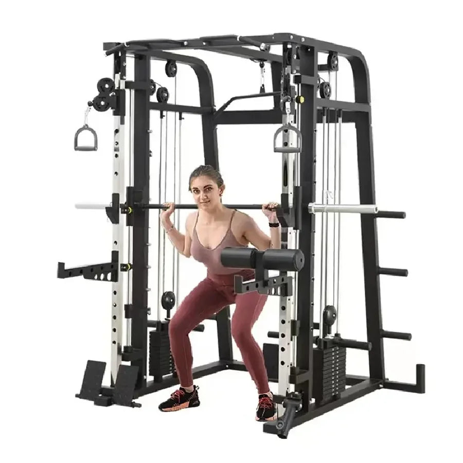 Integrated Long Frame Squat Rack Commercial Home All-in-one Smith Machine Bird Gym Comprehensive Fitness Equipment