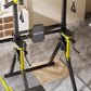 Foldable Free Standing Pull Up Bar Station, Multi-Function Home Gym Dip Station, Adjustable Height Chin Up Bar for Adults Kids