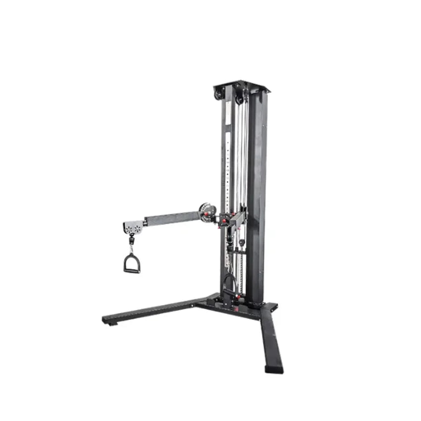 Wall Mounted Cable Crossover Machine Single Station Pulley System Home Gym LAT Pulldown Low Row Full Body Workout Fitness Equipm