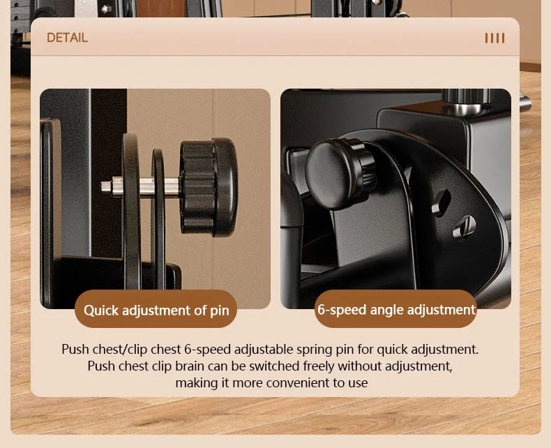 Home Single Station Gym Machine Multi-Functional Weight Training System For Full Body Strength Workout