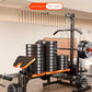 10-in-1 Multifunctional Home Gym Weight Bench Set with Squat Rack Lat Pulldown Preacher Curl Bench Press Station
