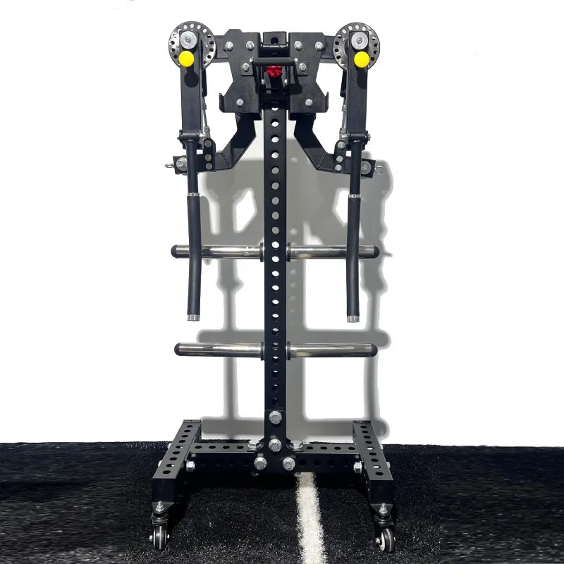 Multi-Function Lateral Raise & Chest Fly Machine, Arm and Shoulder Training Attachment for 75x75mm Power Rack, 26mm Hole Gym Equ